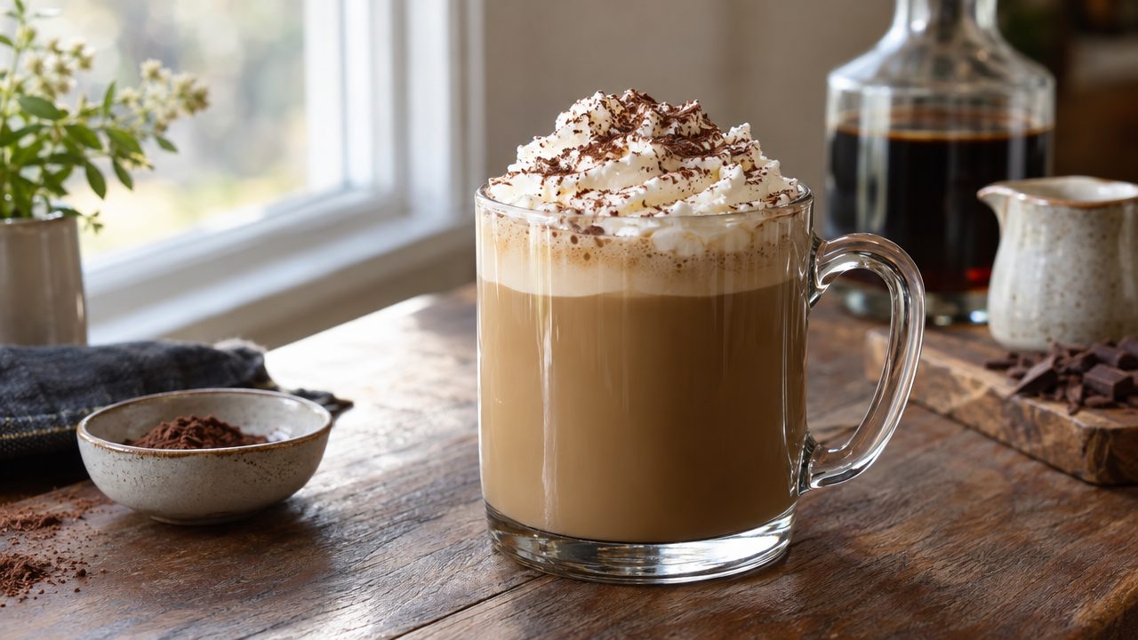 Irish Cream Keto Coffee, plated and ready to serve