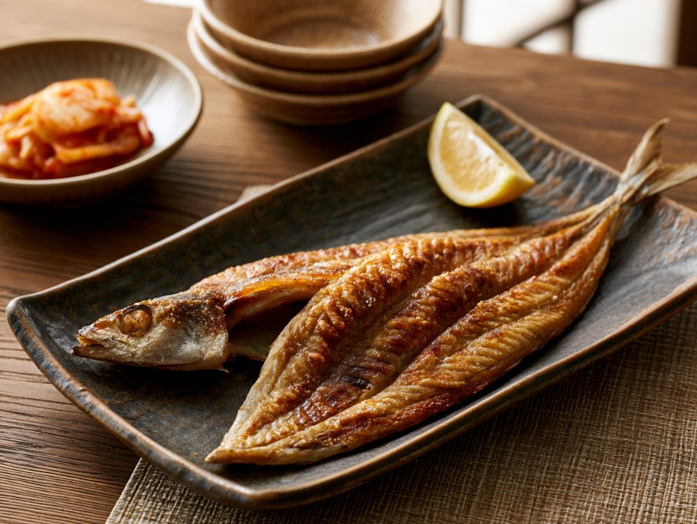 Korean Godeungeo-gui, plated and ready to serve
