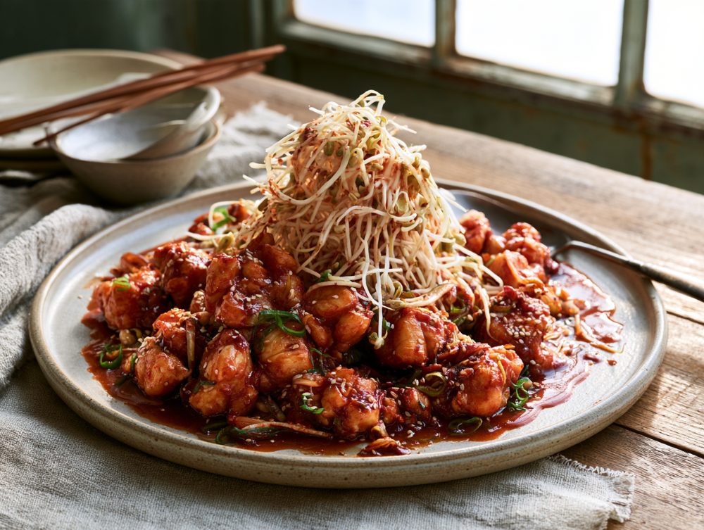 Korean Agujjim, plated and ready to serve