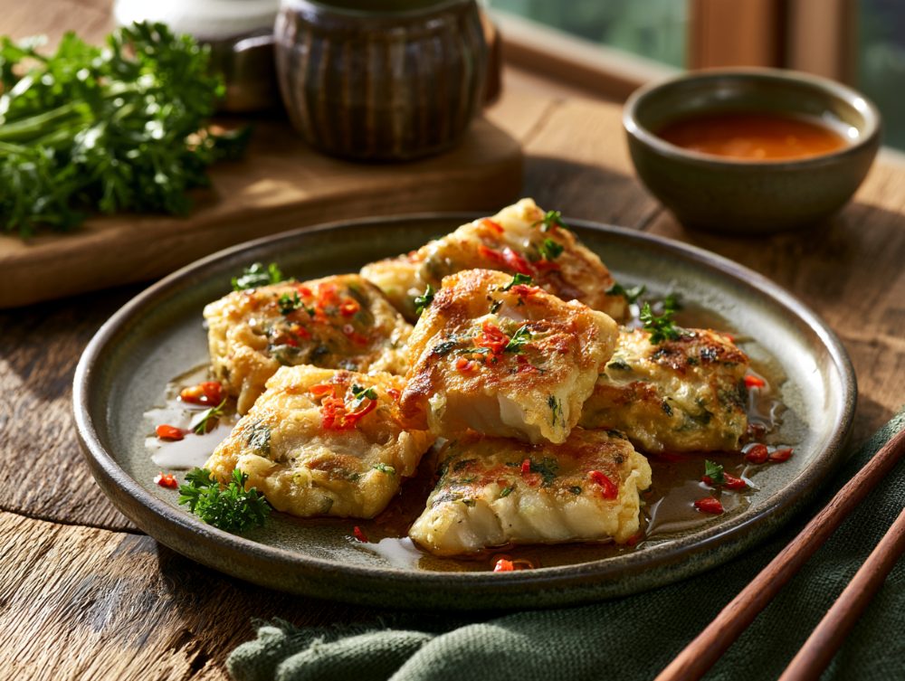 Korean Saengseon-jeon, plated and ready to serve