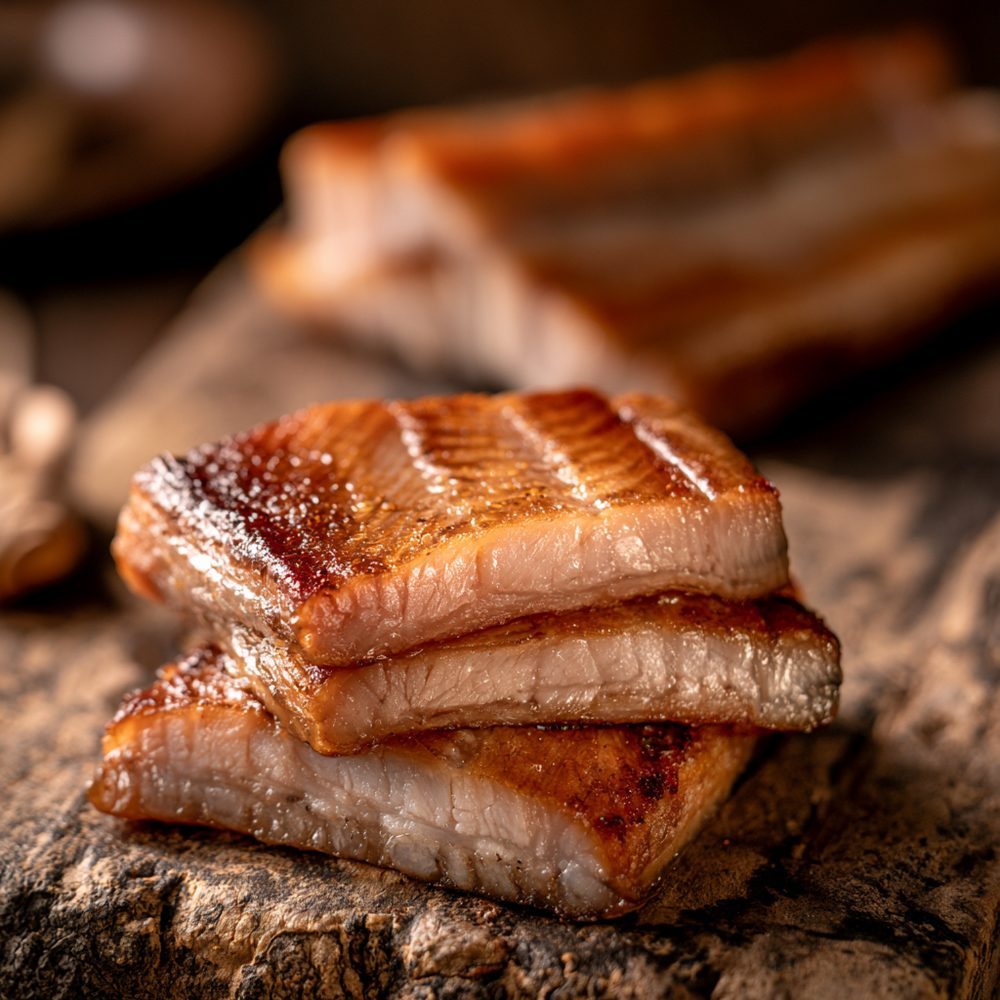 Polish Węgorz Wędzony, Smoked Eel, plated and ready to serve