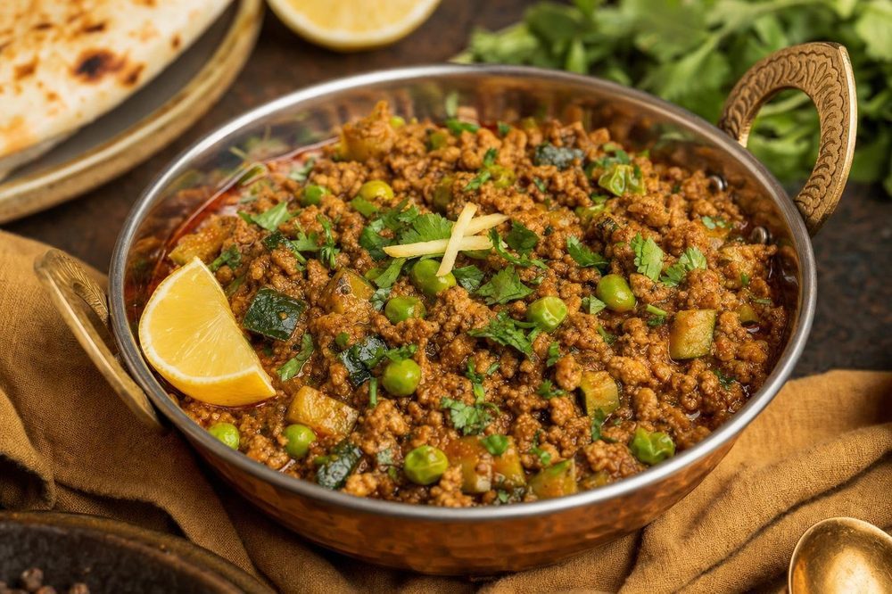 Keema Matar, plated and ready to serve