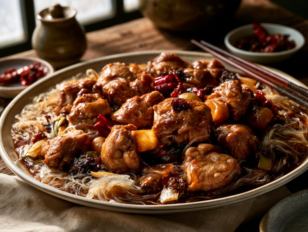 Korean Andong Jjimdak, plated and ready to serve