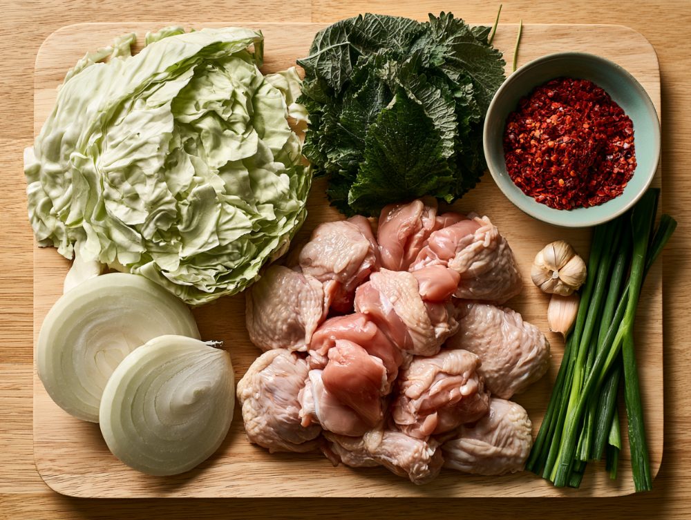 Ingredients for Korean Dakgalbi