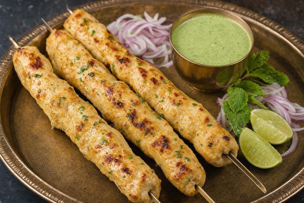 Reshmi Kebab, plated and ready to serve