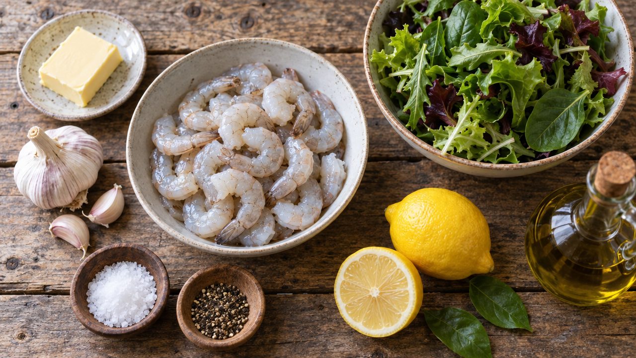 Ingredients for Keto Irish Prawn Salad