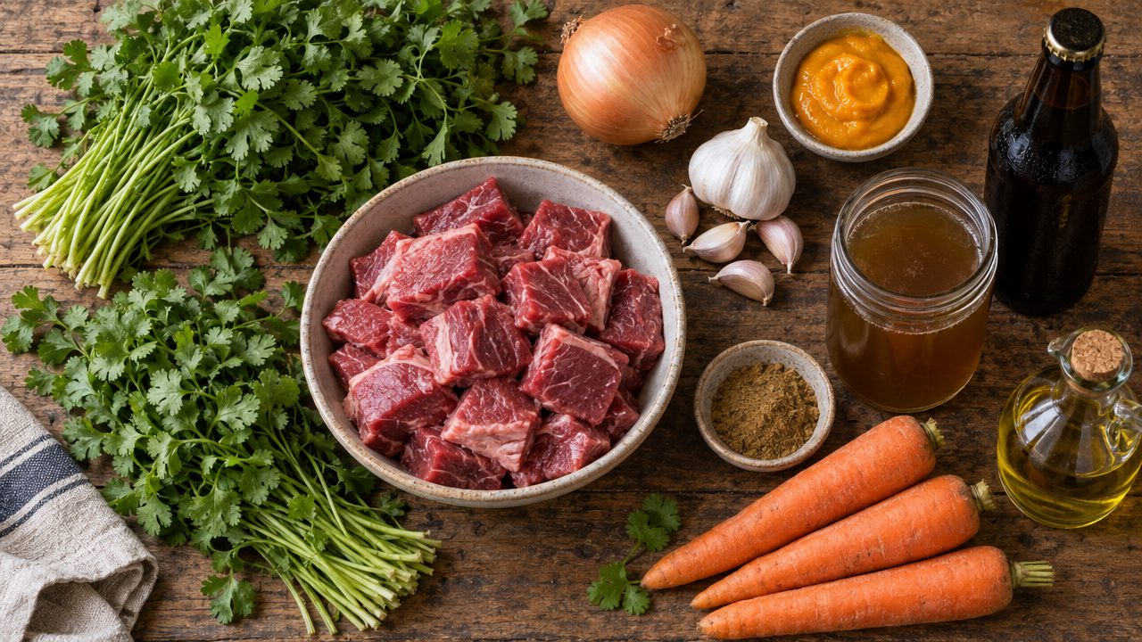 Ingredients for Seco de Res