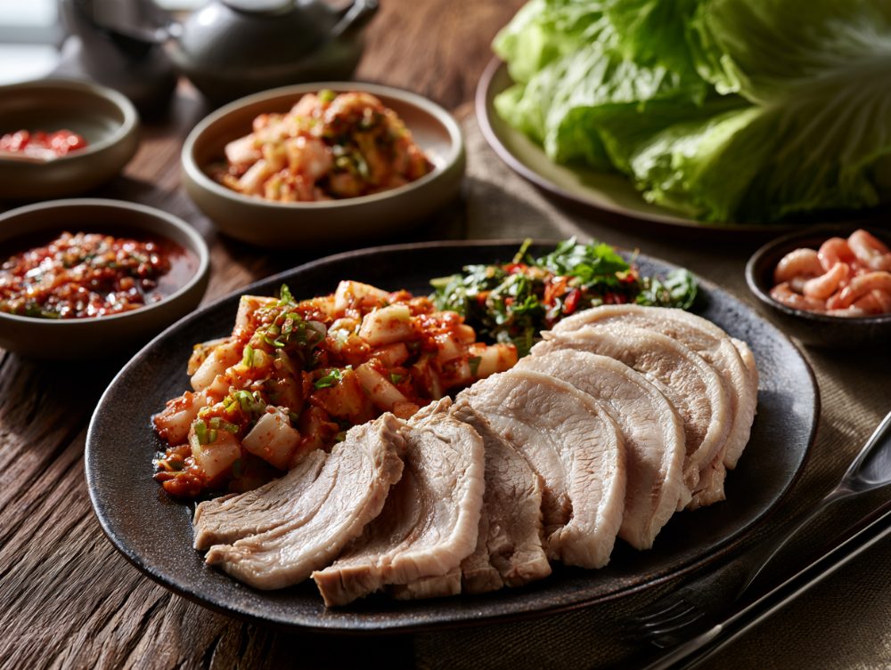 Korean Bossam, plated and ready to serve