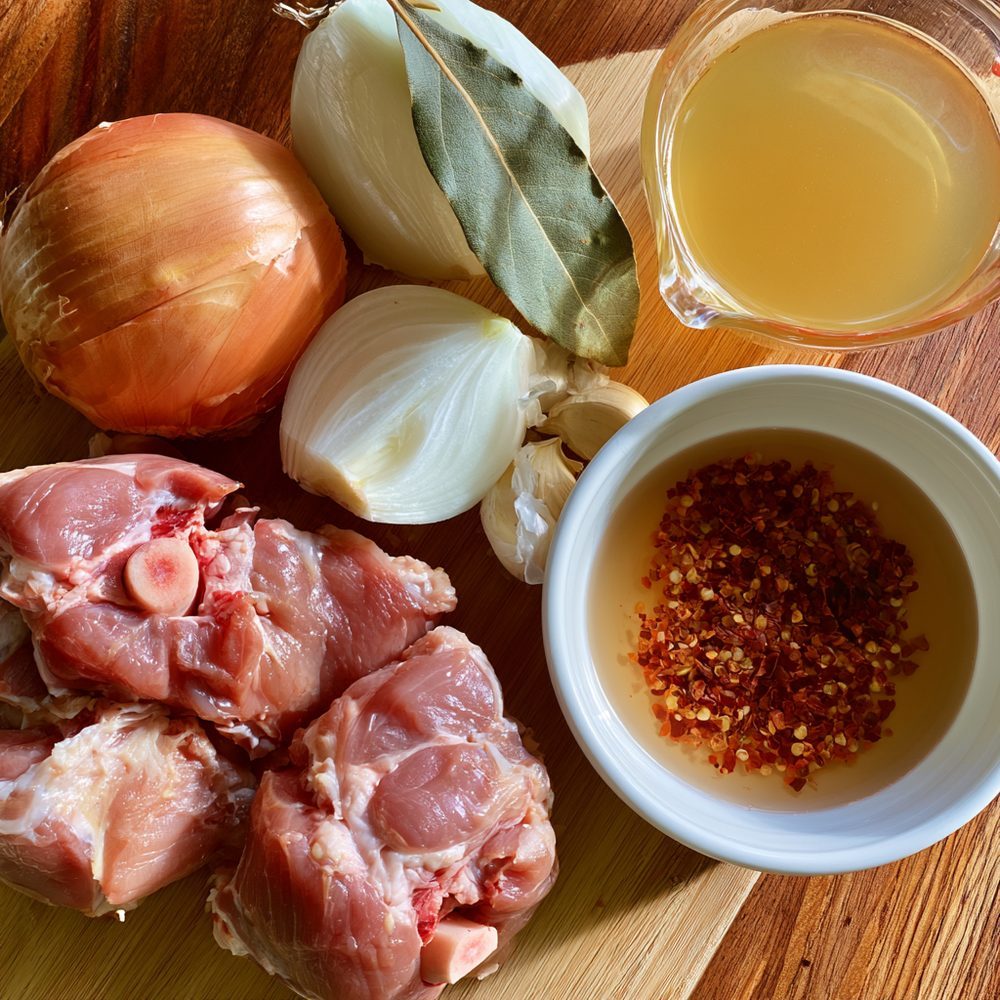 Ingredients for Braised Ham Hocks