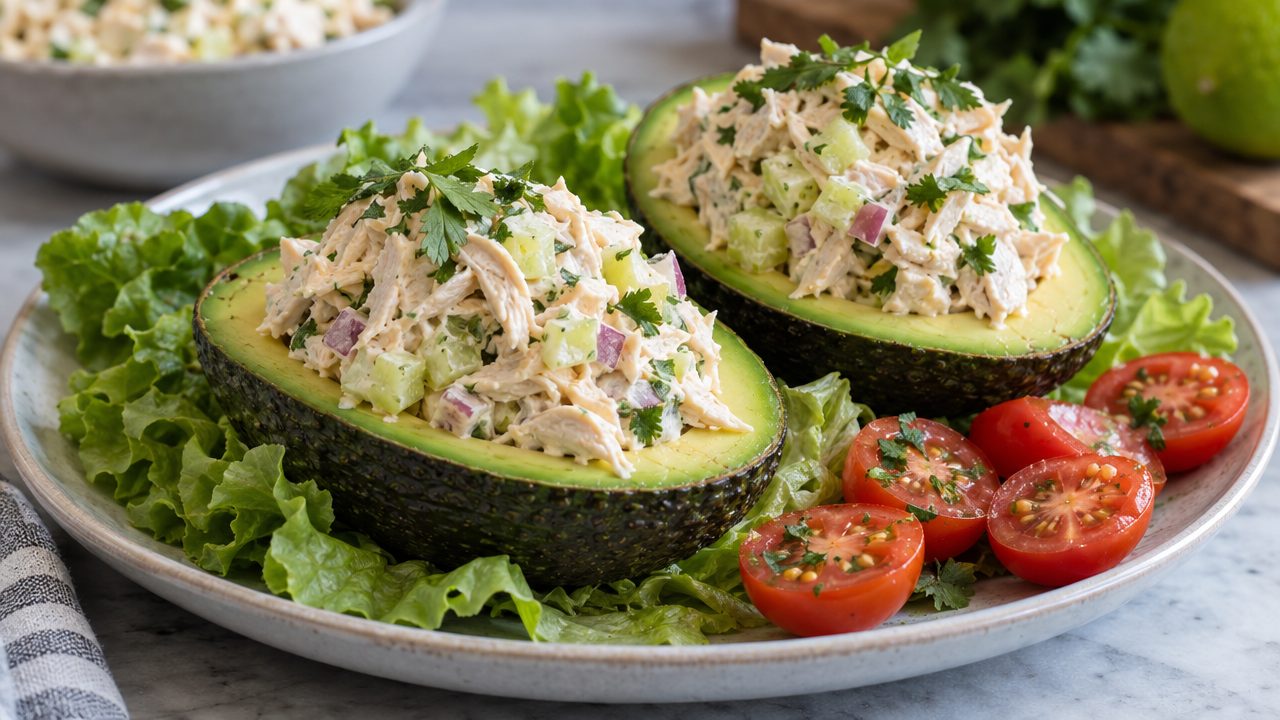 Palta Rellena, plated and ready to serve