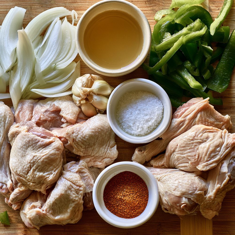 Ingredients for Cajun Smothered Duck