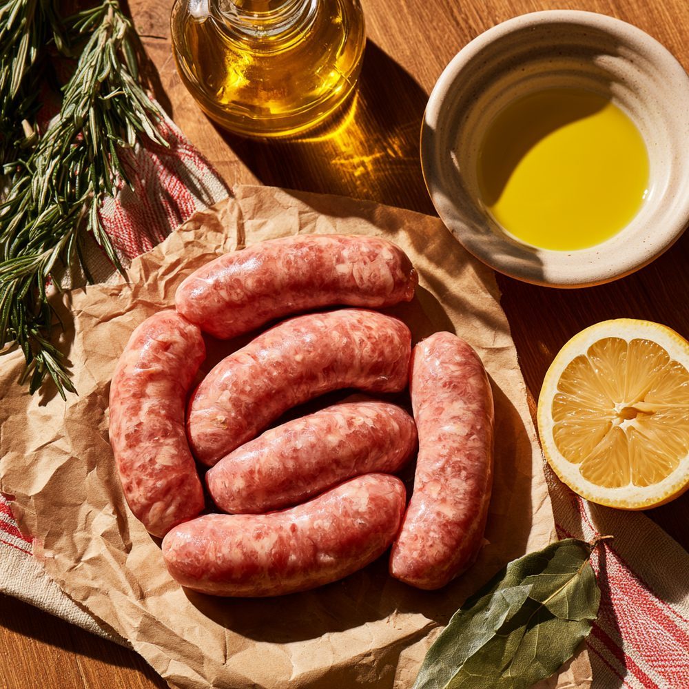 Ingredients for Pan-Fried Alligator Sausage
