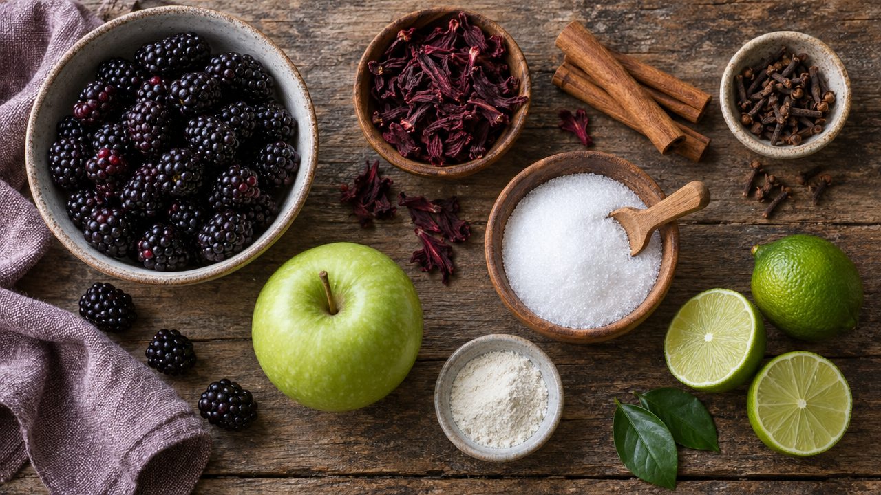 Ingredients for Mazamorra Morada Keto