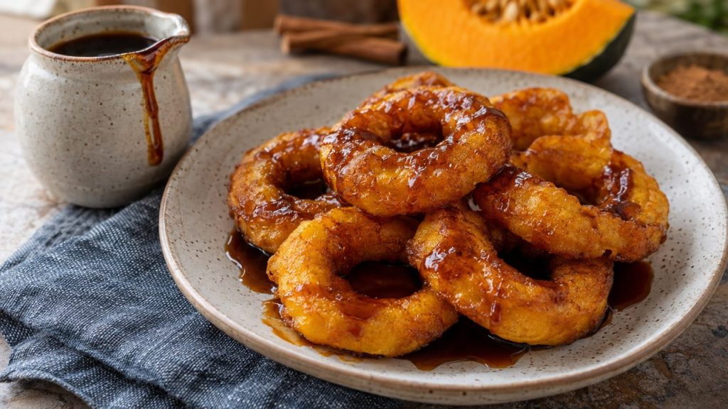 Picarones Keto, plated and ready to serve