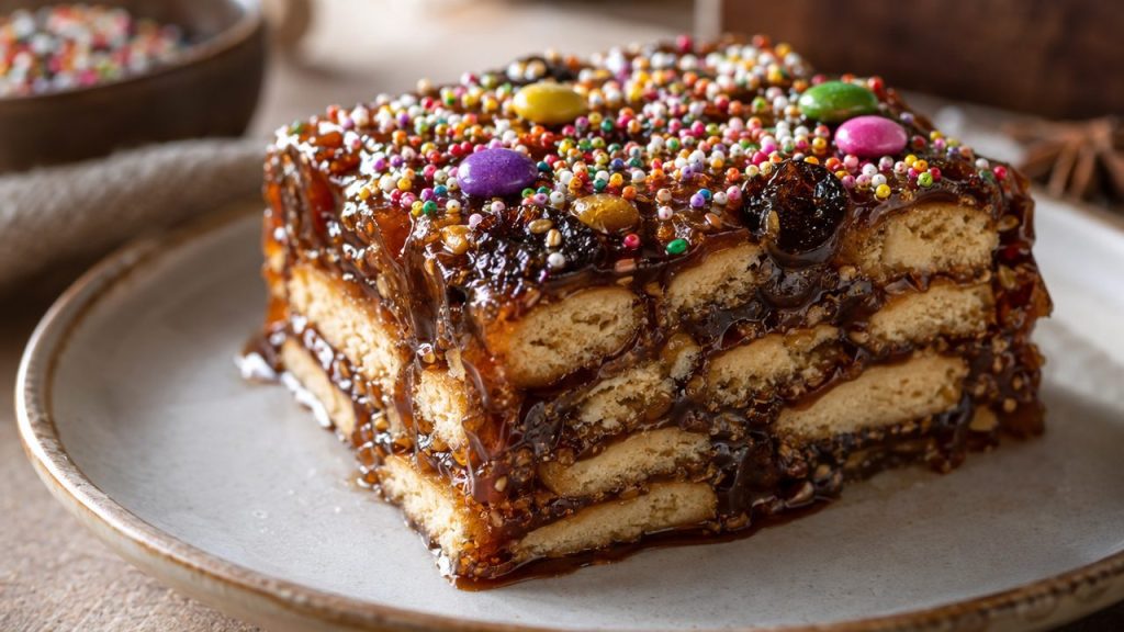 Turrón de Doña Pepa Keto, plated and ready to serve