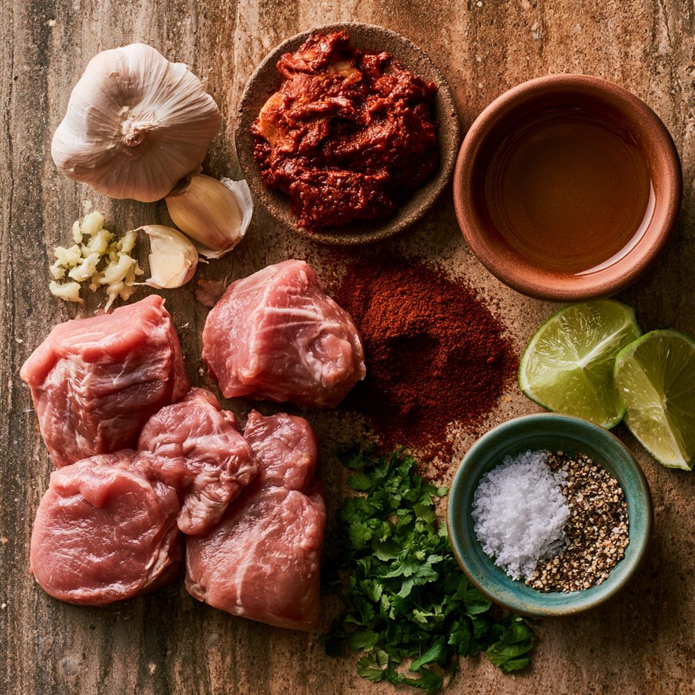 Ingredients for Adobo Pork Tenderloin Medallions