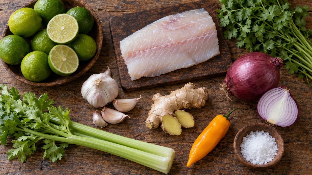 Ingredients for Leche de Tigre