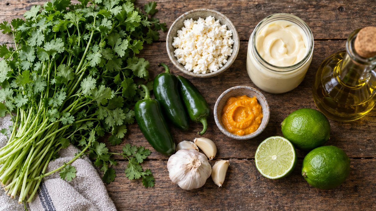 Ingredients for Aji Verde