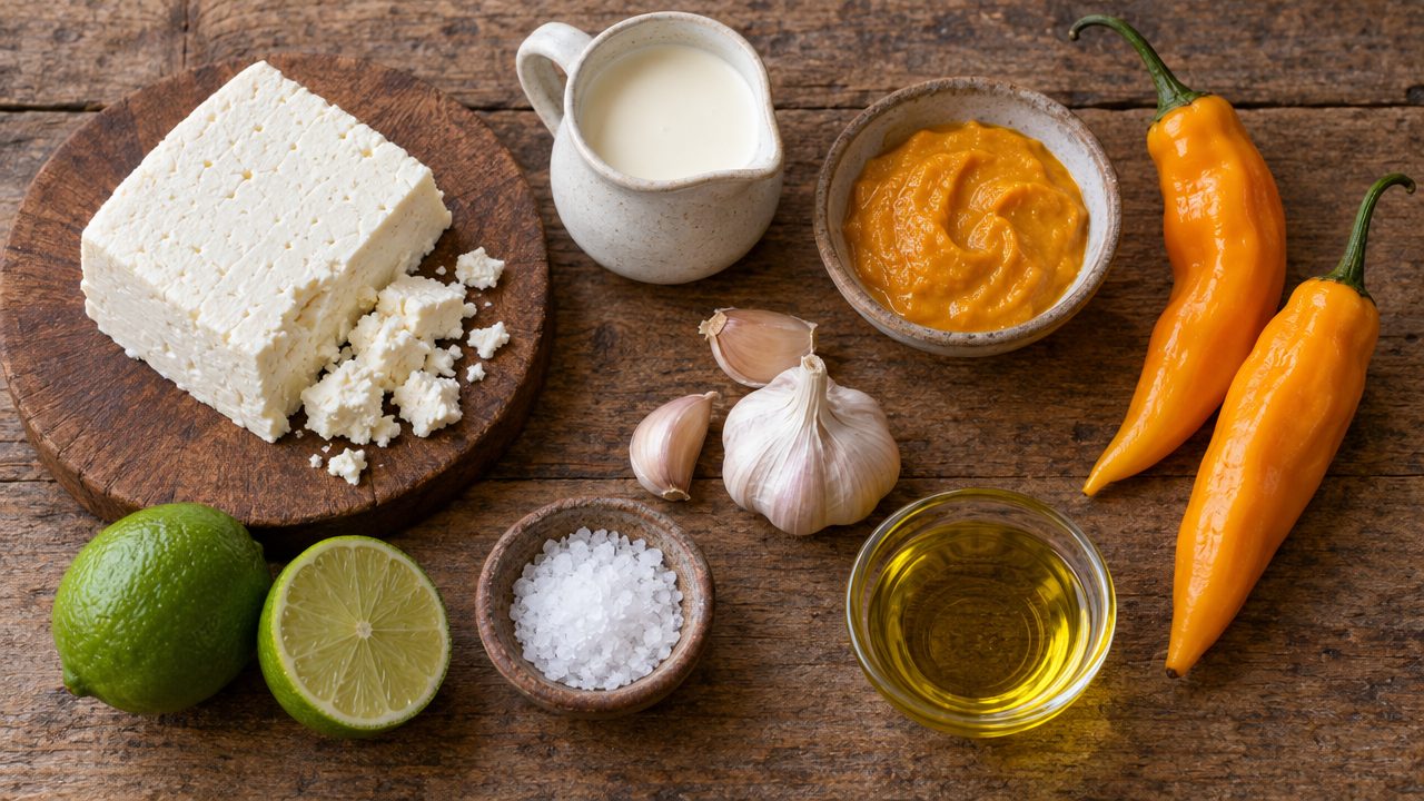 Ingredients for Salsa Huancaína