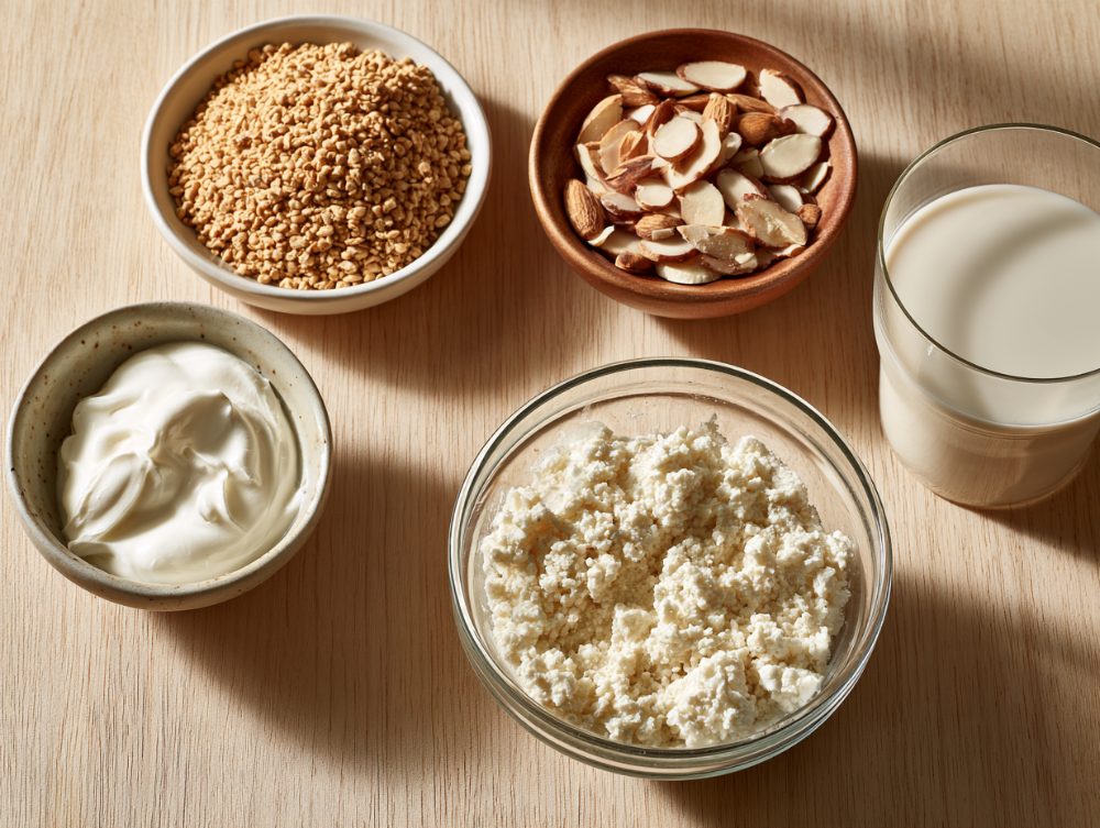 Ingredients for Korean Injeolmi Bingsu