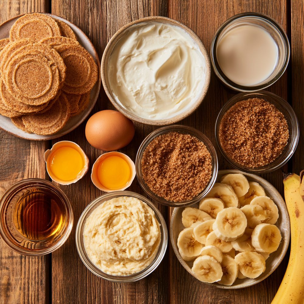 Ingredients for Banana Pudding, Keto Style