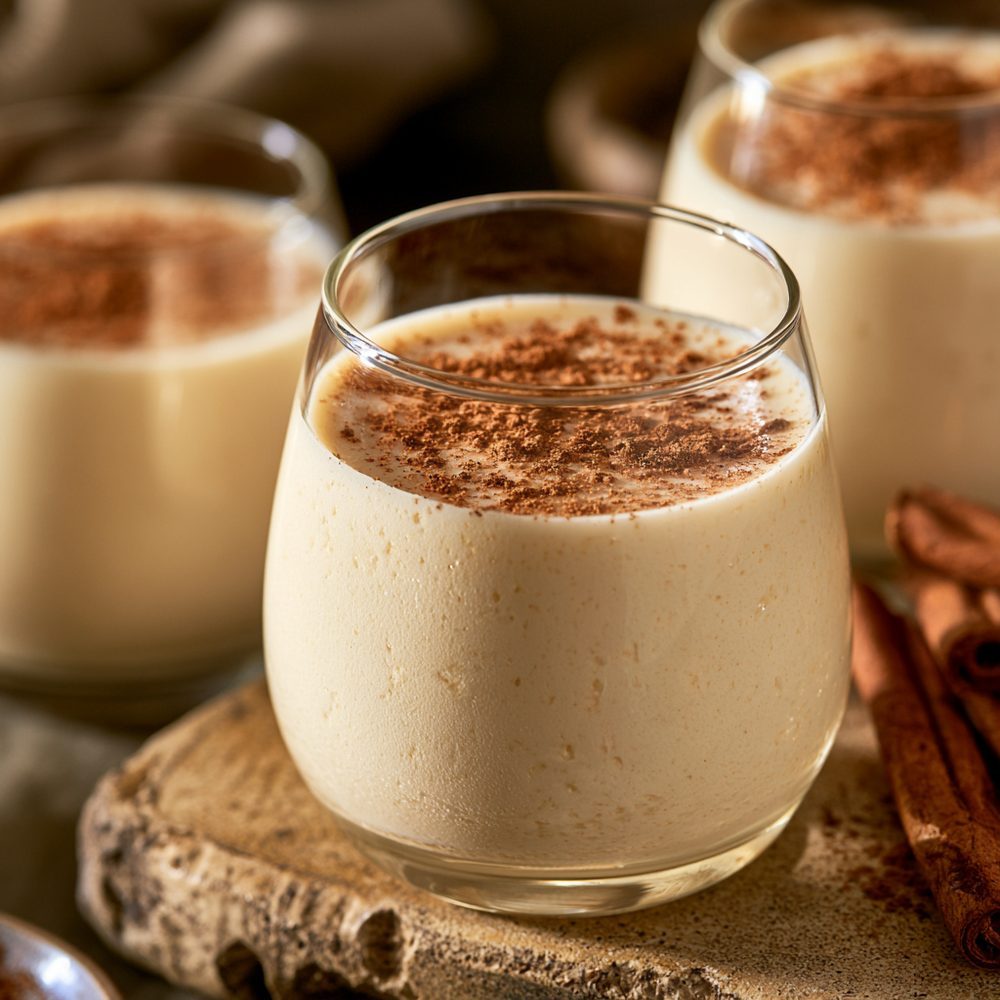 Polish Budyń Waniliowy, Vanilla Pudding, Sugar-Free, plated and ready to serve