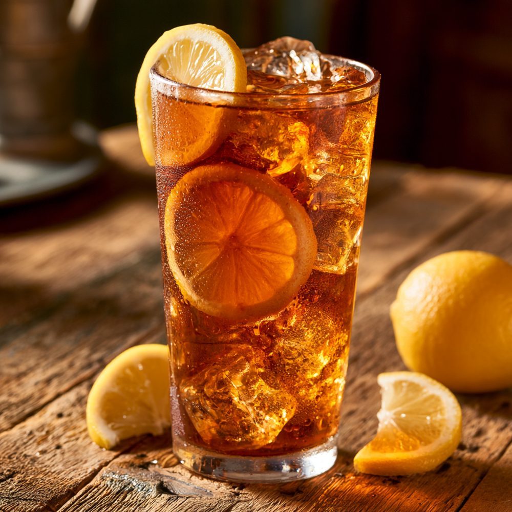 Sugar-Free Southern Sweet Tea, plated and ready to serve