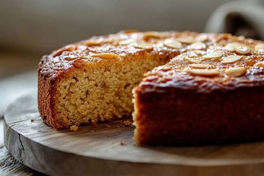 Ethiopian Dabo-less Almond Spice Cake, Sugar-Free, plated and ready to serve