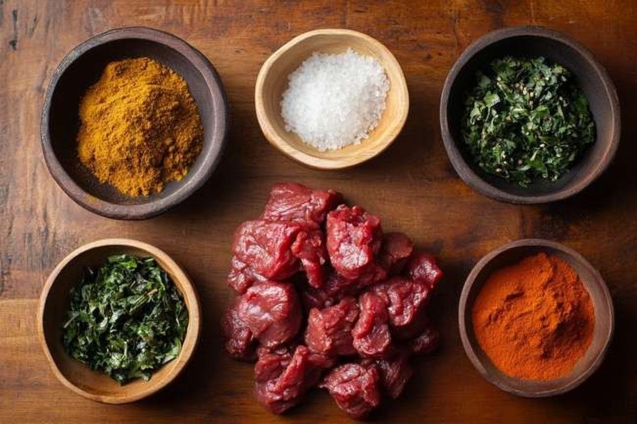 Ingredients for Ethiopian Kitfo-Adjacent Bites, Keto (Steak Tartare Style, Cooked Option)