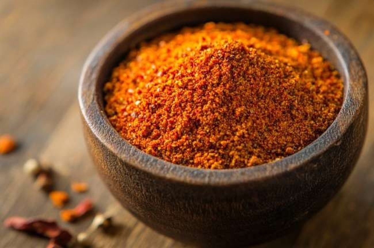 Ethiopian Mitmita Spice Blend, plated and ready to serve