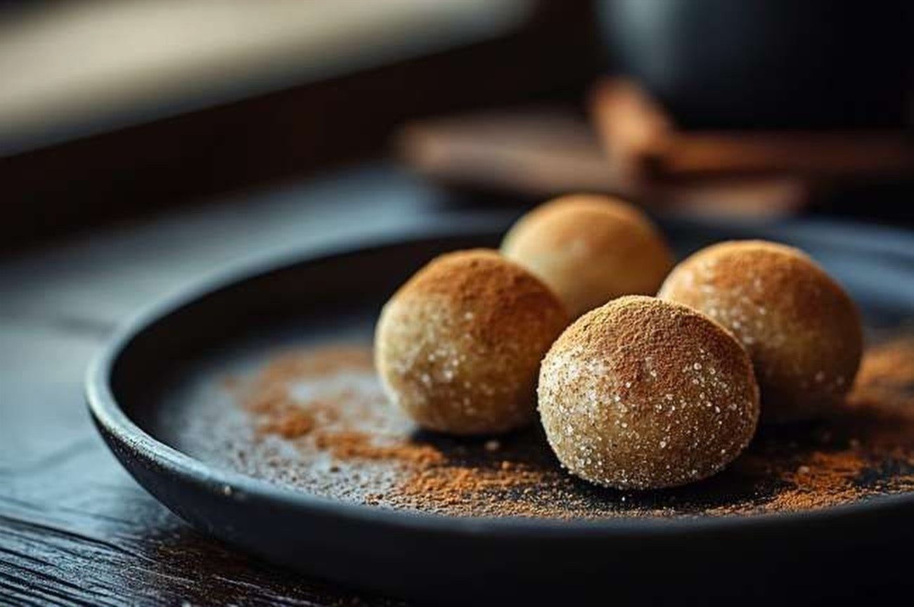 Kenyan Chai-Spiced Fat Bombs, Sugar-Free, plated and ready to serve