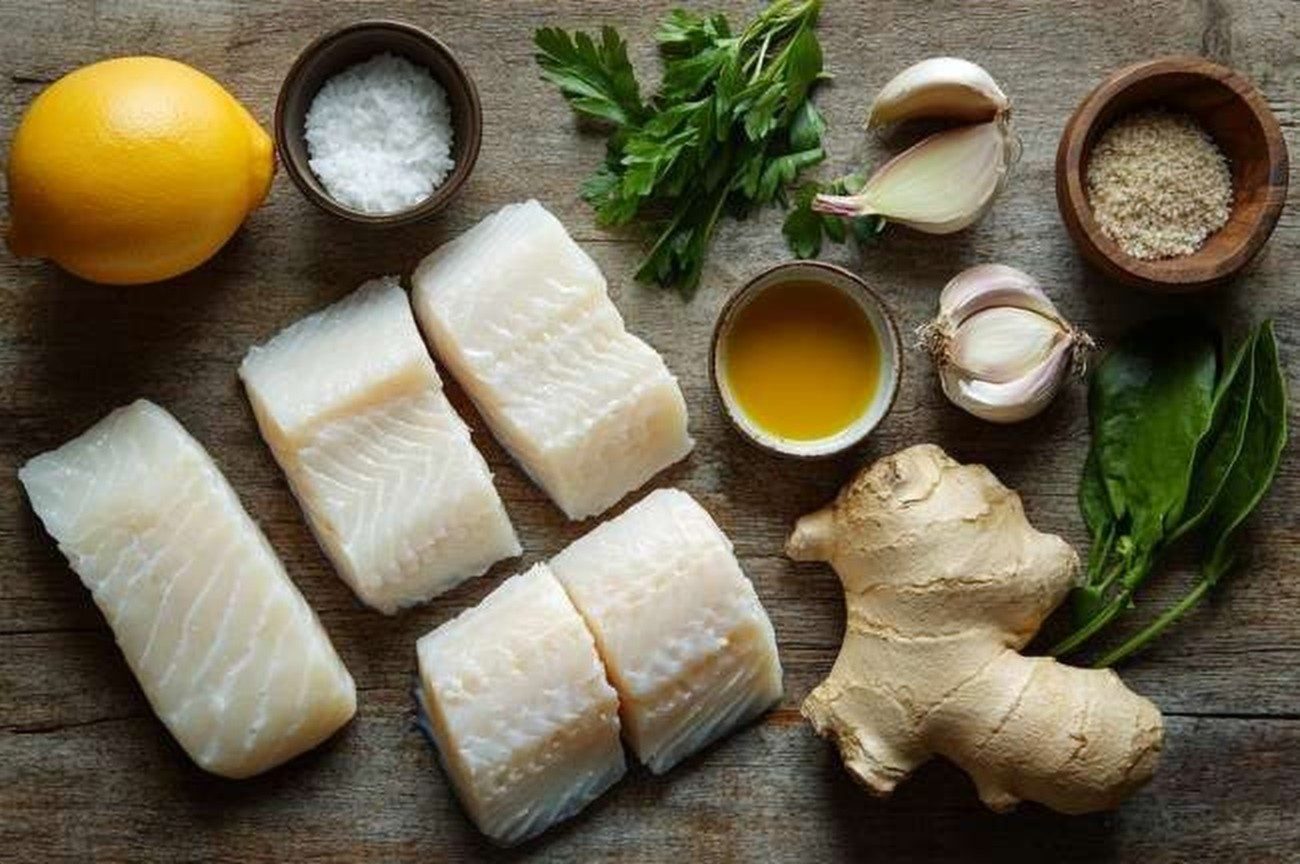 Ingredients for Tanzanian Coconut Fish Stew, Zanzibar Style