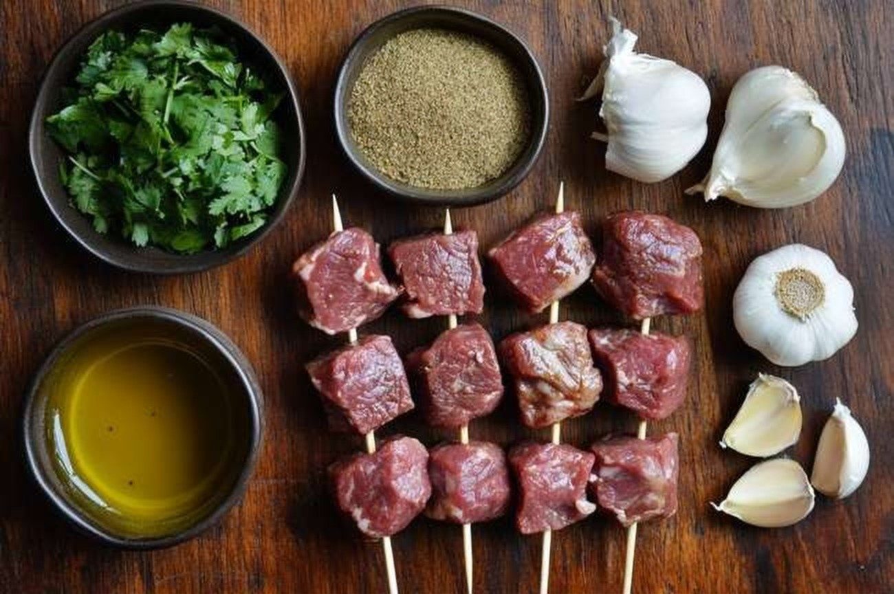 Ingredients for Tanzanian Mishkaki, Grilled Meat Skewers