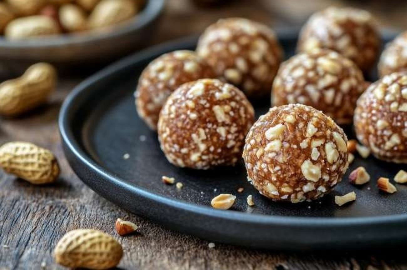 Ugandan Groundnut Fat Bombs, Sugar-Free, plated and ready to serve