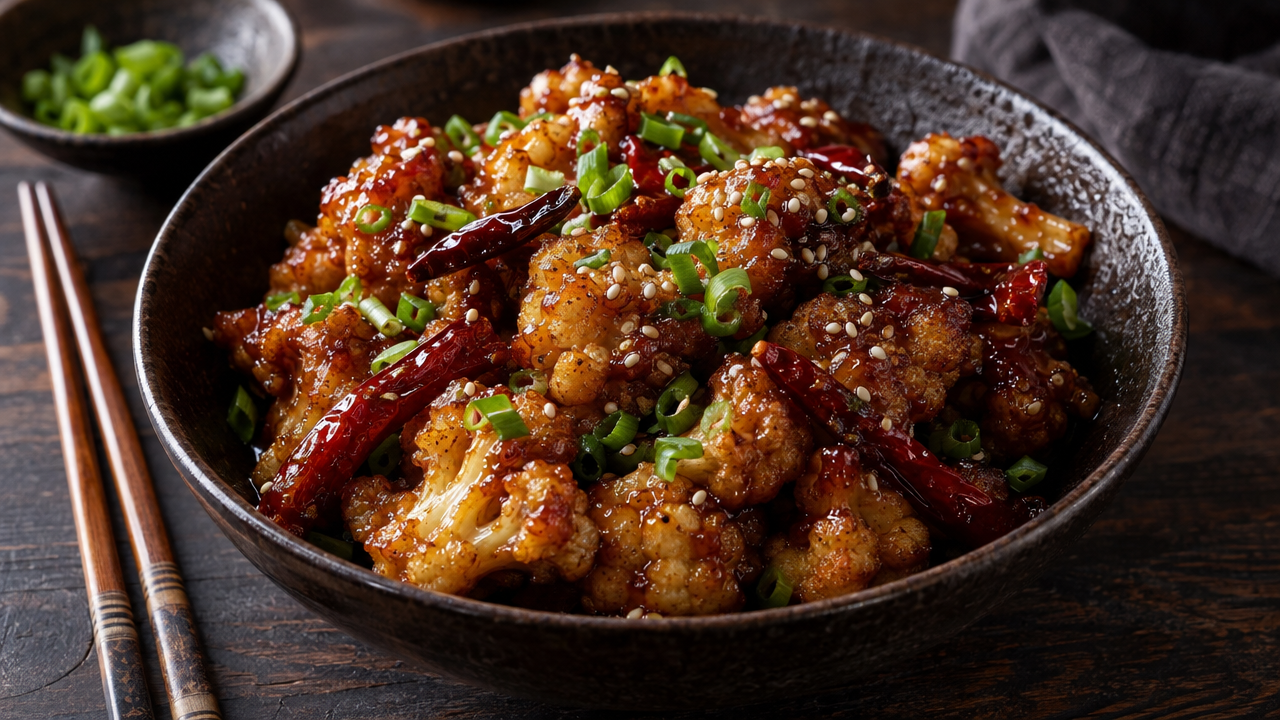 General Tso's Cauliflower ingredients