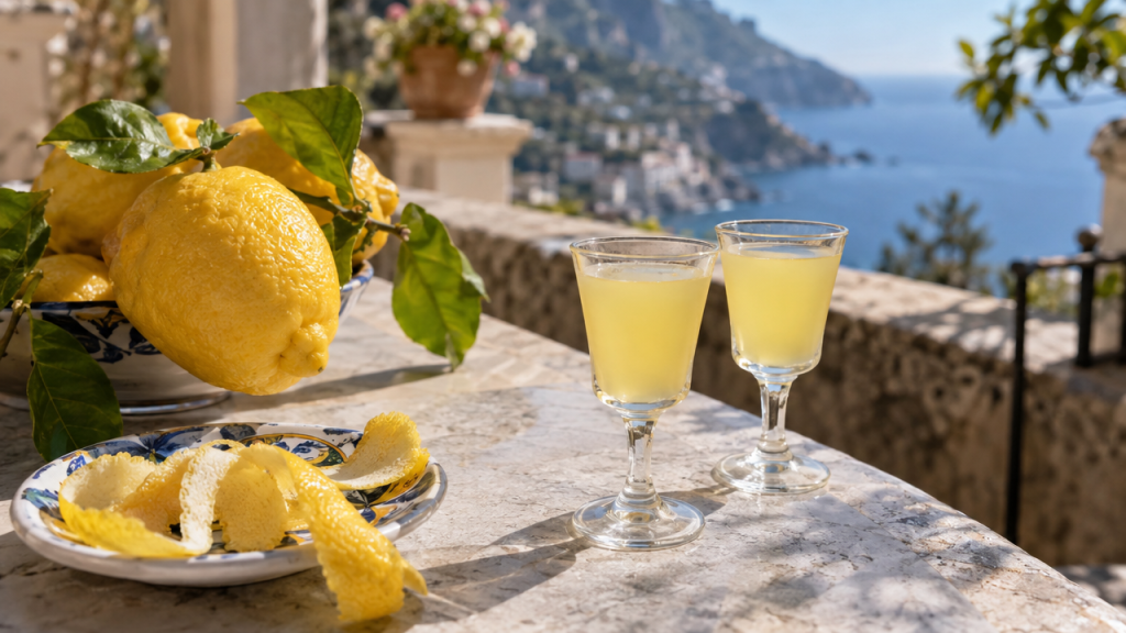 Homemade sugar-free limoncello