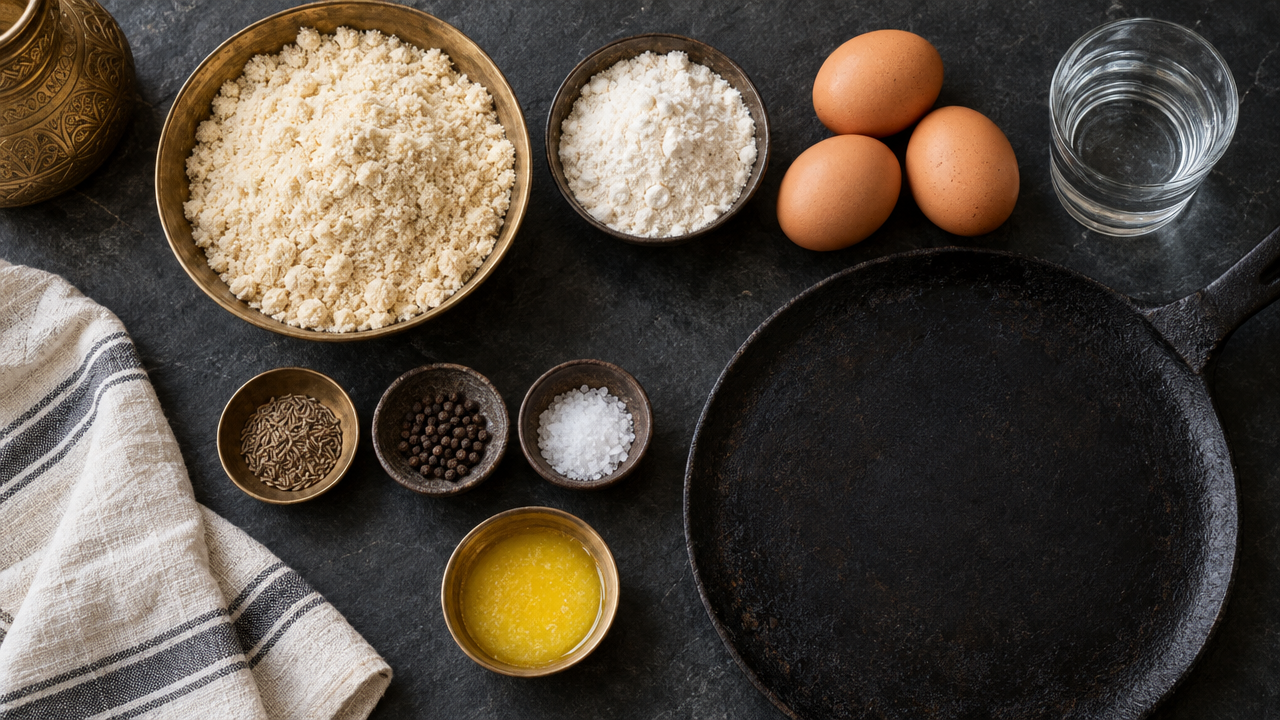 Ingredients for Keto Dosa