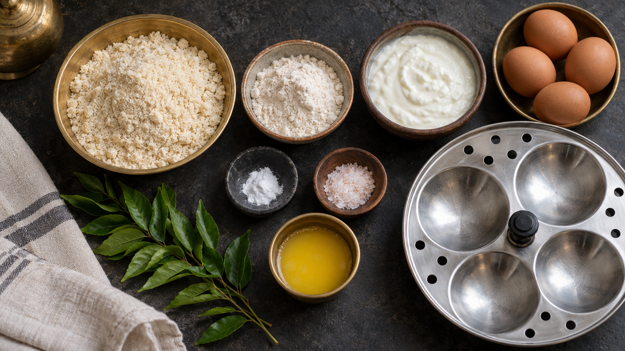 Ingredients for Keto Idli