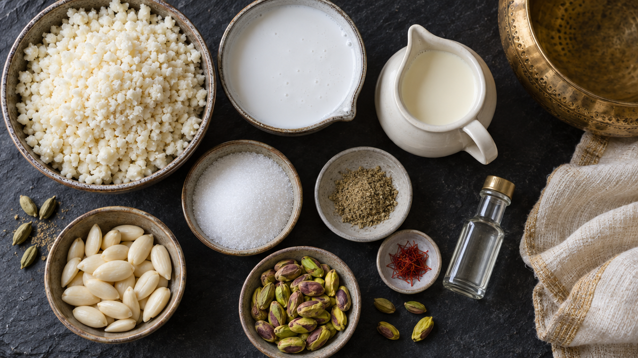 Ingredients for Keto Kheer
