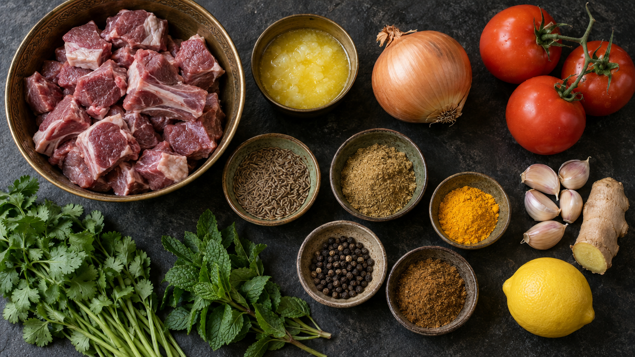 Ingredients for Shorba