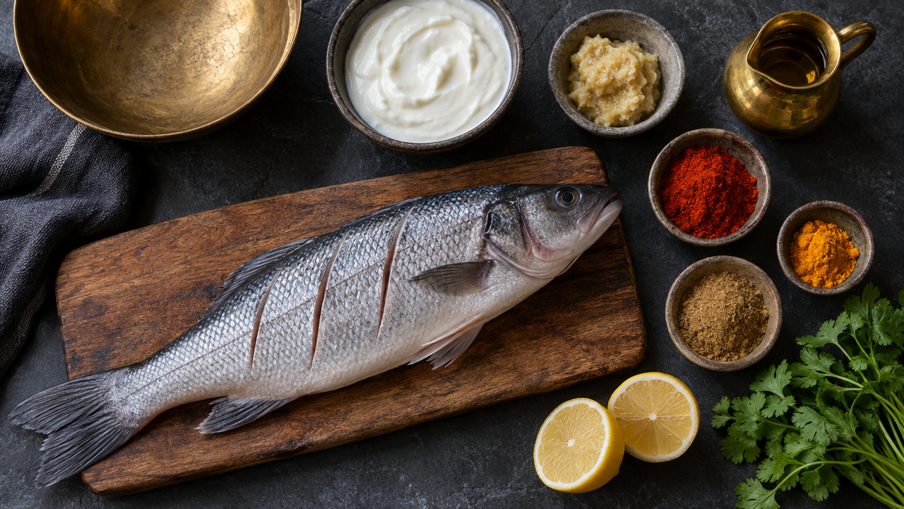Ingredients for Tandoori Whole Fish