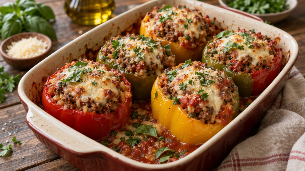 Italian stuffed bell peppers