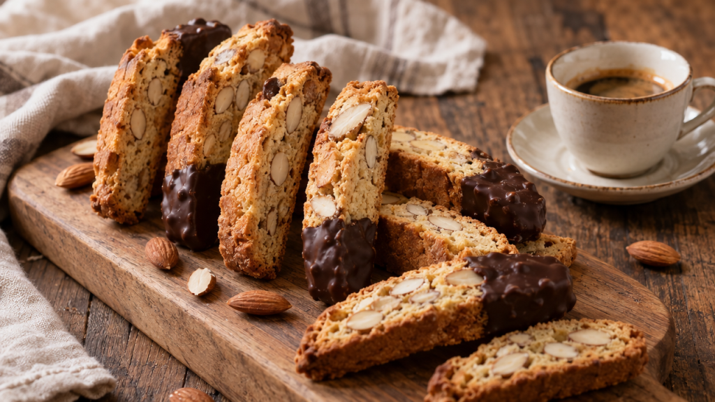 Keto almond flour biscotti
