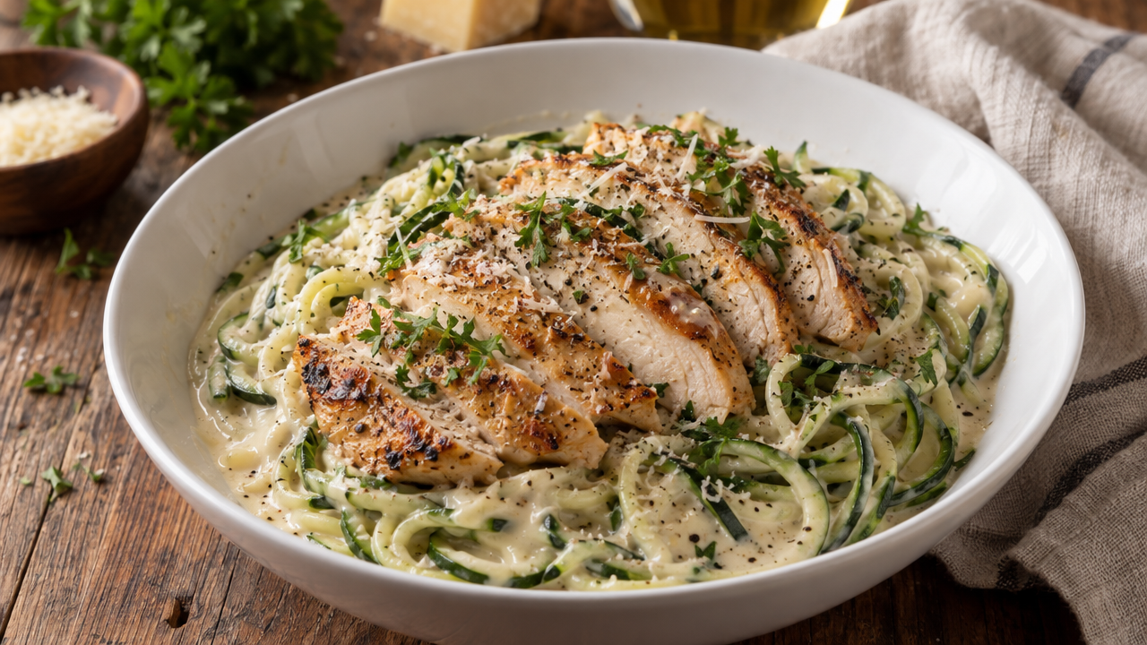 Keto chicken alfredo