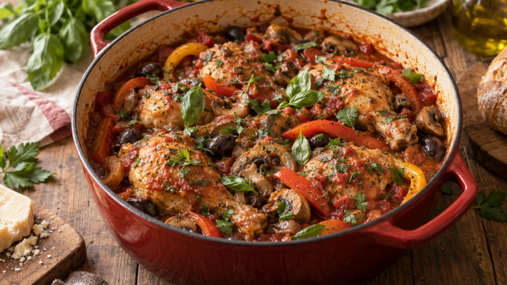 Keto chicken cacciatore