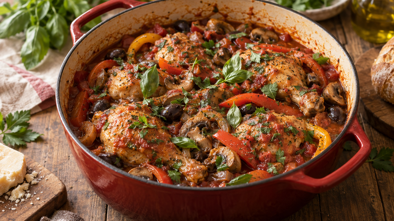 Keto chicken cacciatore
