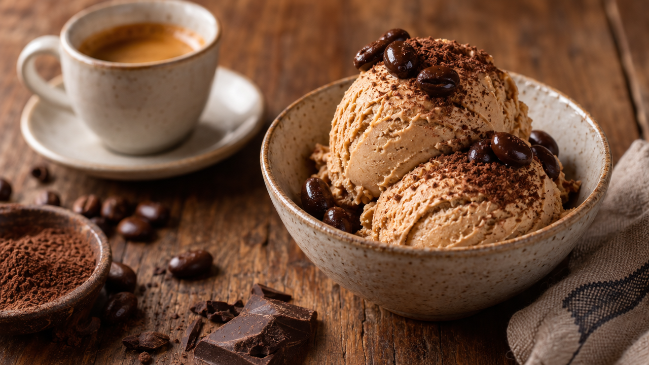 Keto espresso gelato