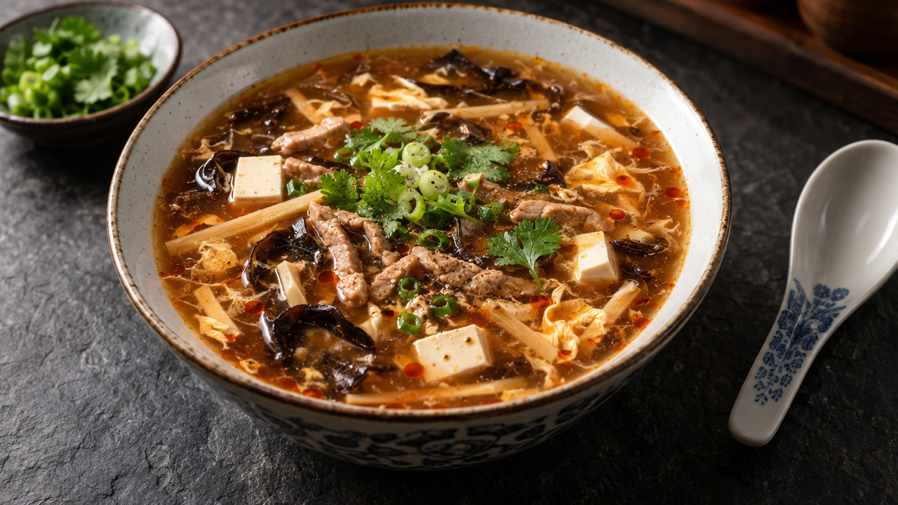 Hot & Sour Soup ingredients