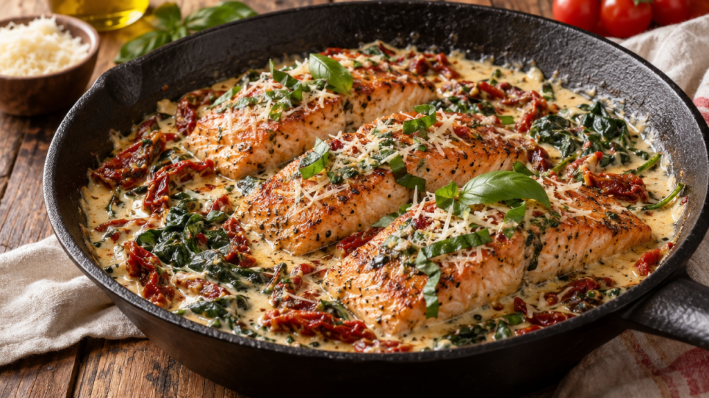 Tuscan garlic butter salmon
