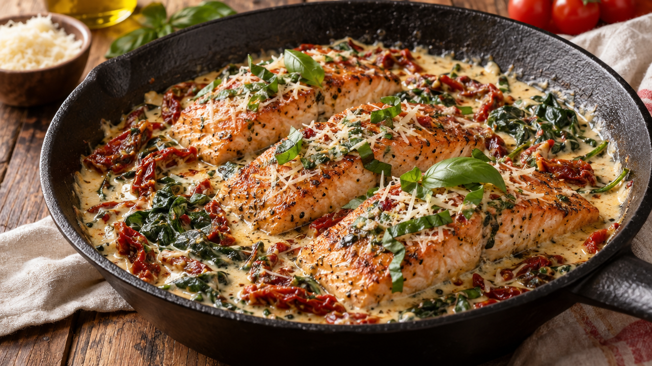 Tuscan garlic butter salmon